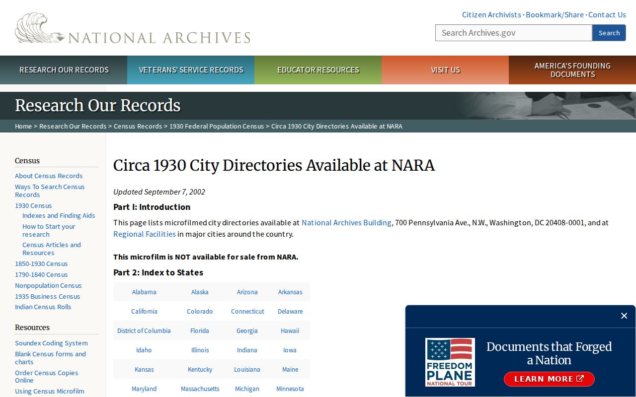 Lake Forest city directory inventory for Orange County and El Toro