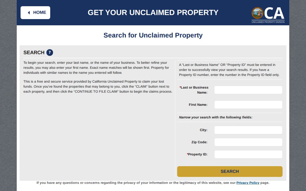 Lake Forest residents directory California unclaimed property search