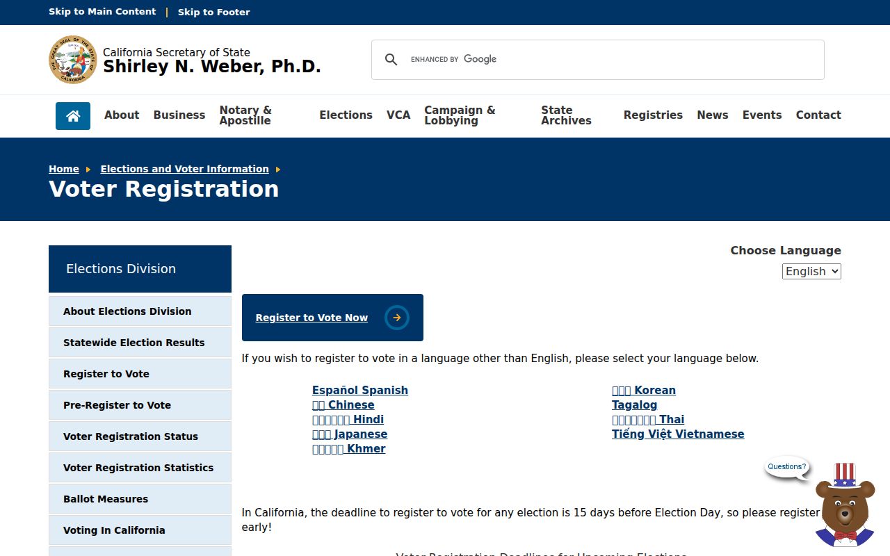 Lake Forest ZIP code directory California voter registration information